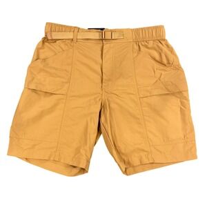 Eddie Bauer Ripstop Tech Shorts Mens Small Brown Sugar Adjustable Belt